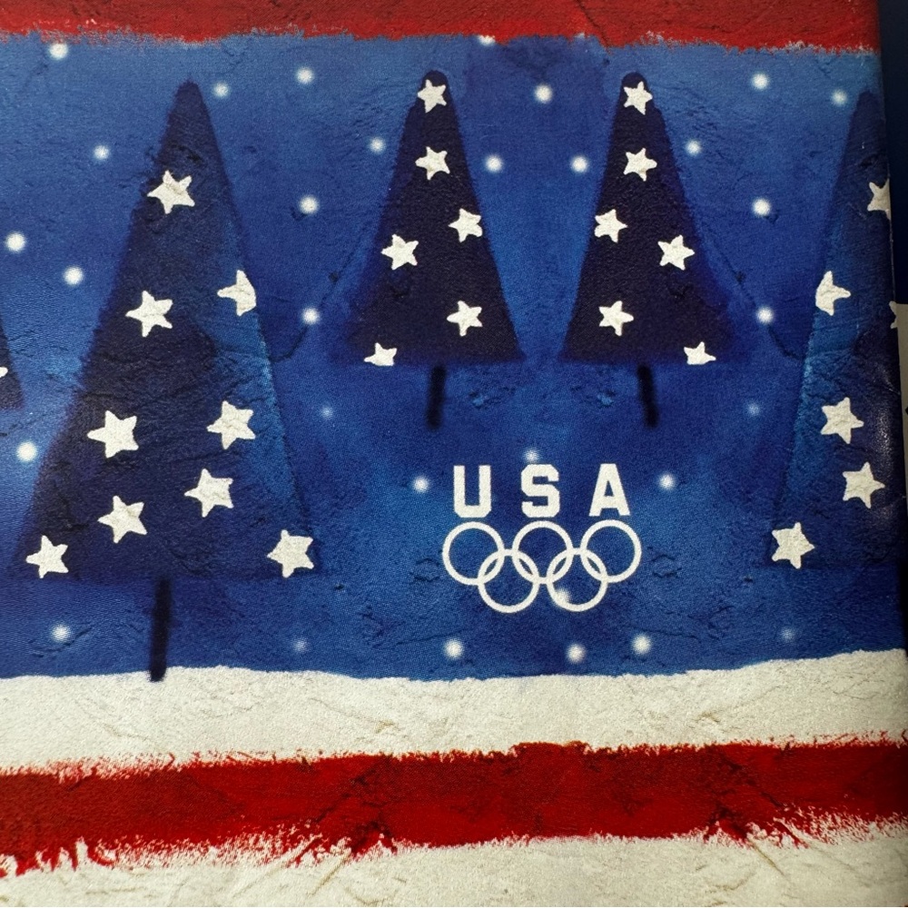 Vintage Wrapping Paper USA Olympics Save The Children Christmas Holiday 7 pieces